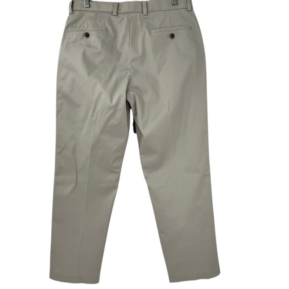 Brooks Brothers Clark Advantage Chino Pants Khaki Tan Mens 33x30* Stretch Cotton - Picture 3 of 9